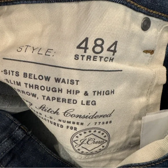 J. Crew 484 Slim-fit stretch jean in medium wash • size 34x32 • BX862 - Picture 5 of 13